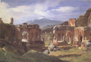 Ruins of the Theater at Taormina (Sicily) (mk05), Achille-Etna Michallon
